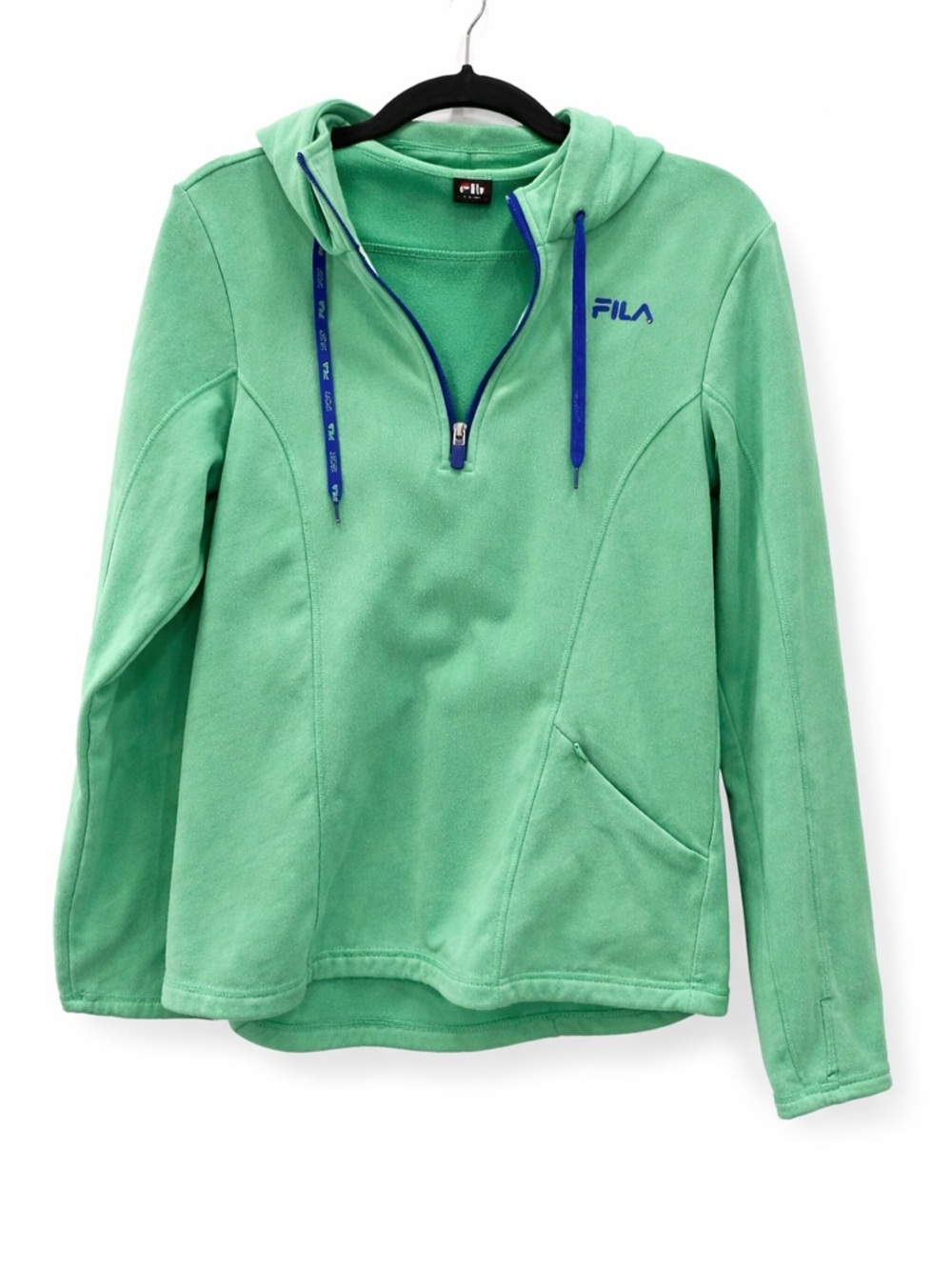 FILA Women’s Hoodie Athletic 1/4 Zip Pullover Green Large